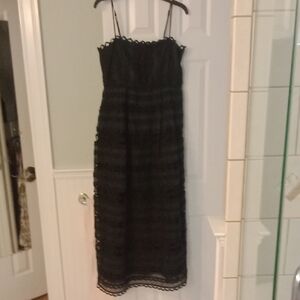 Endless Rose Black Lace Midi Dress Size Large